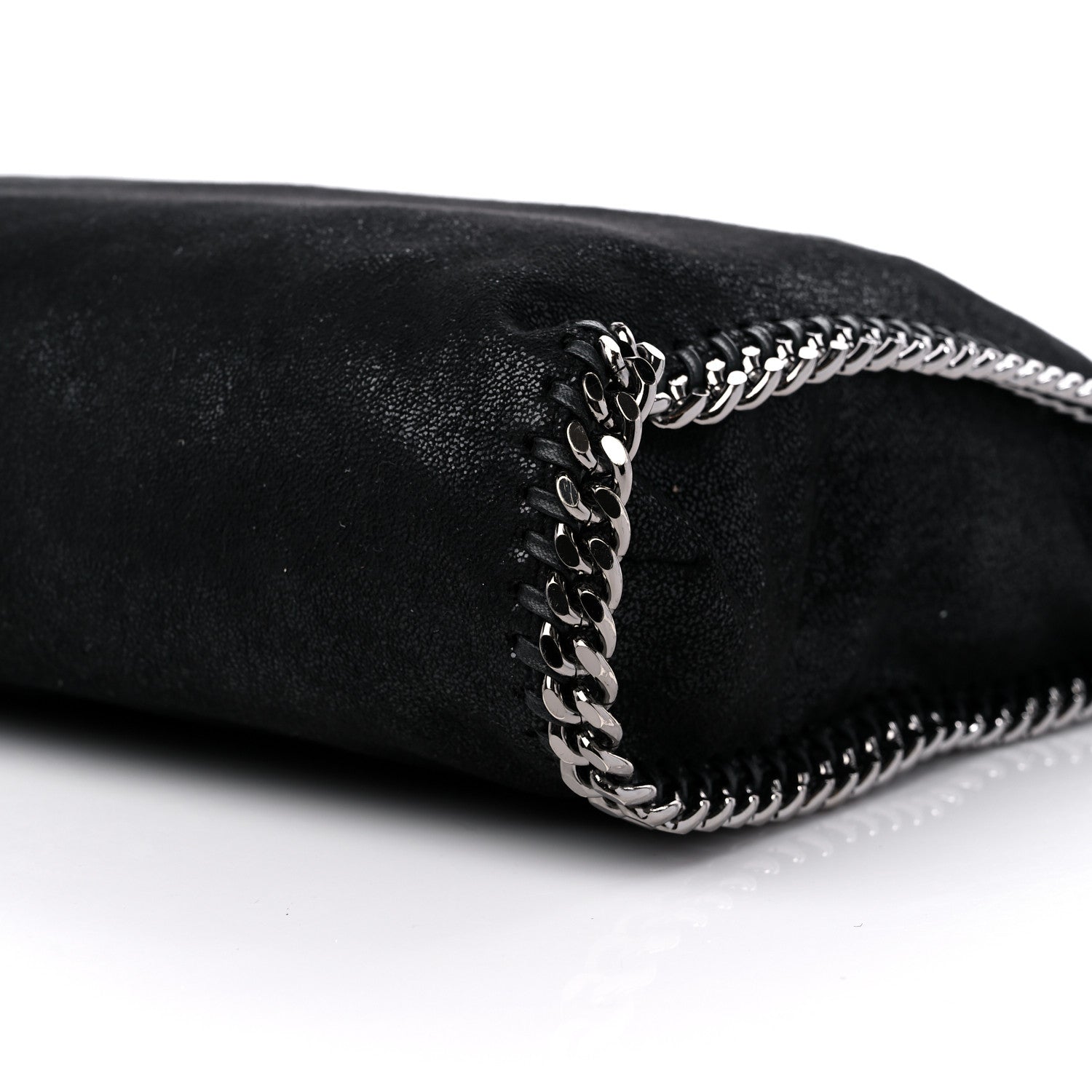 Stella McCartney Shaggy Deer Falabella Fold Over Tote Black 7 of 10