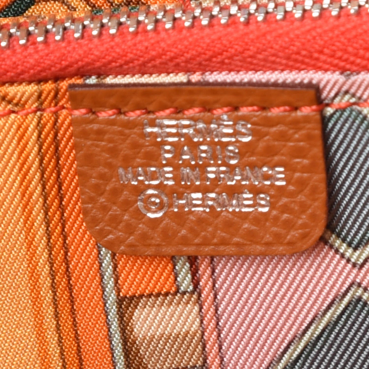 Hermes Epsom Silk'In Wallet Cognac 10 of 13