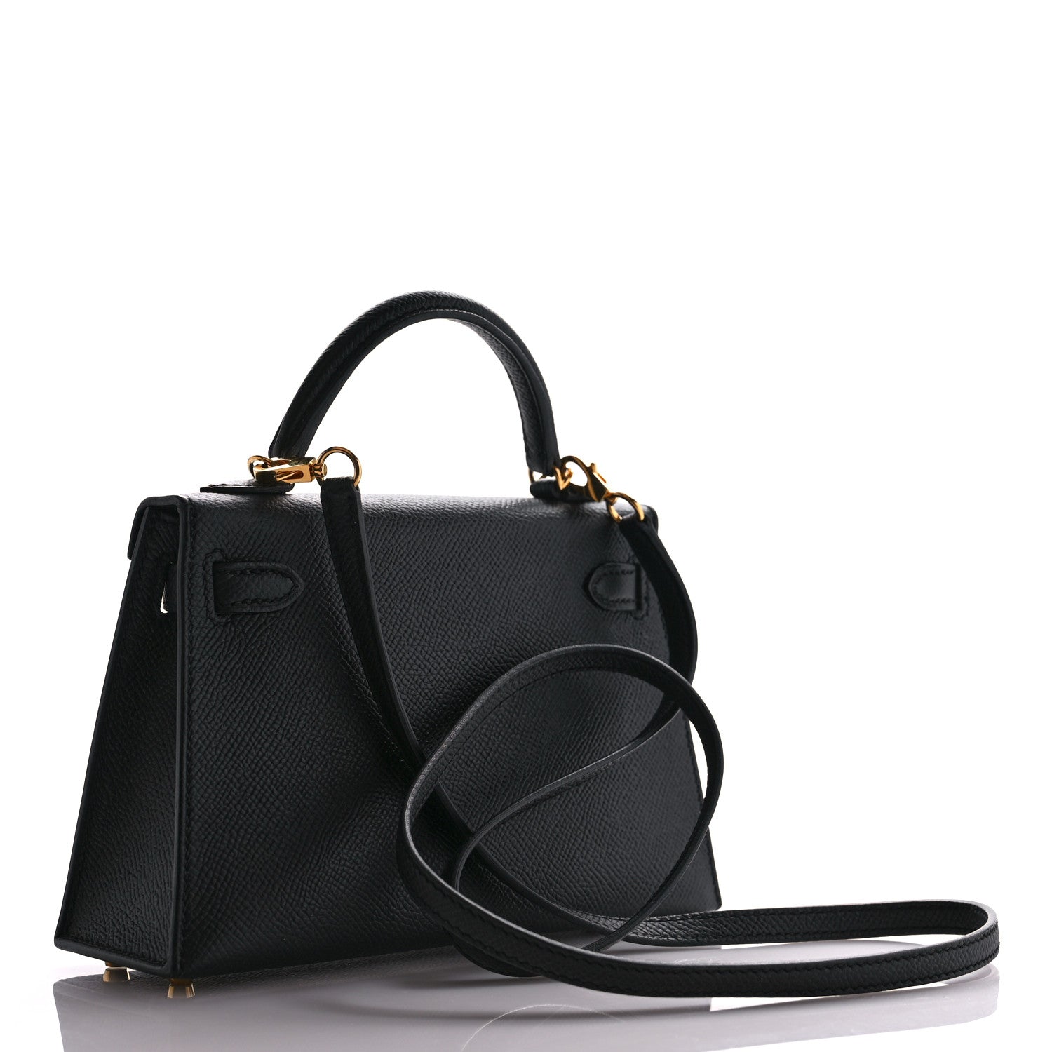 Hermes Epsom Mini Kelly Sellier 20 Black 3 of 12