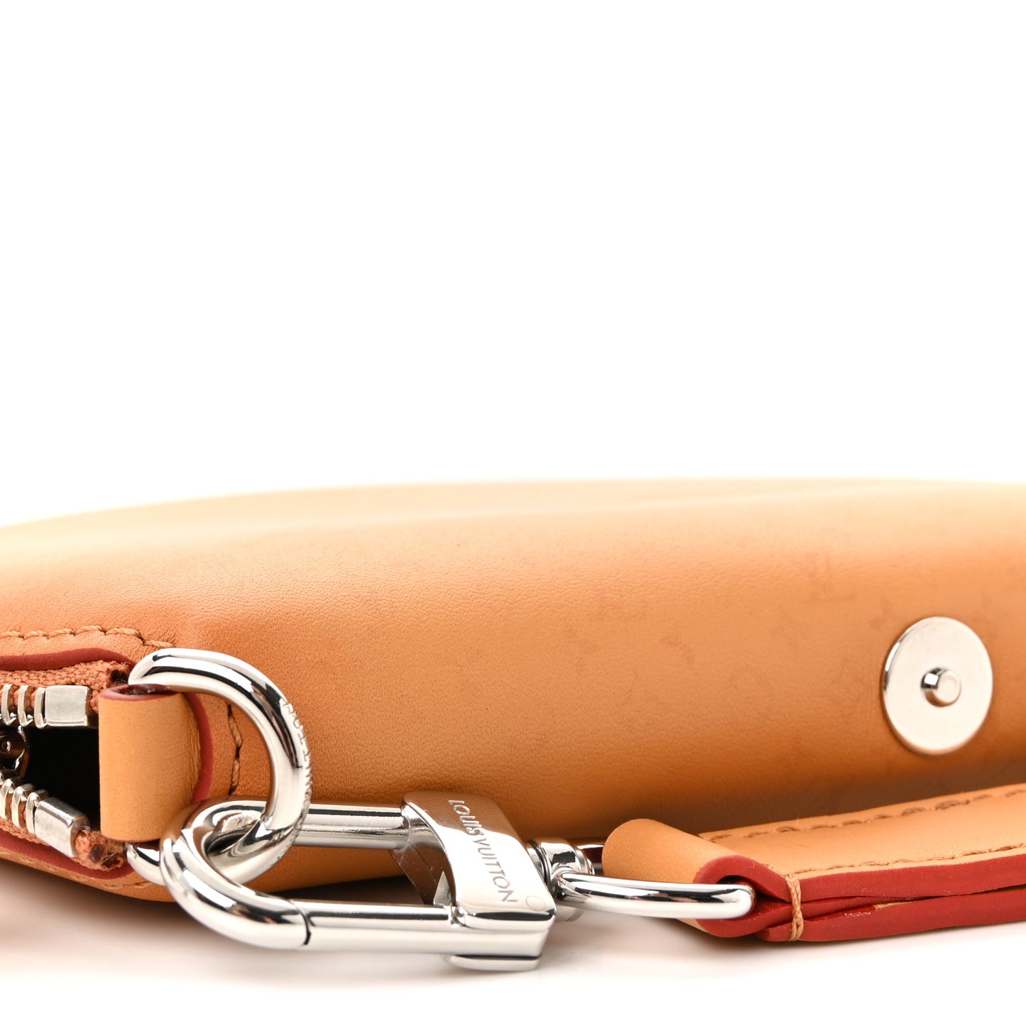 Calfskin Monogram Fortune Cookie Pouch Purple