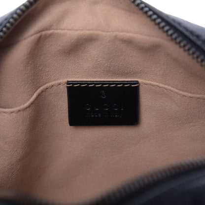 Gucci Calfskin Matelasse Mini GG Marmont Chain Shoulder Bag Black 8 of 10
