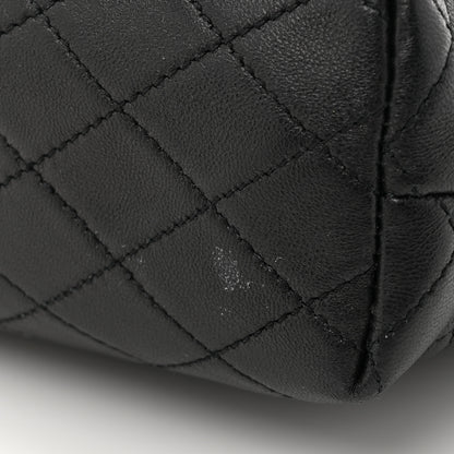 Saint Laurent Lambskin Quilted Gaby Cosmetic Pouch Black 10 of 11