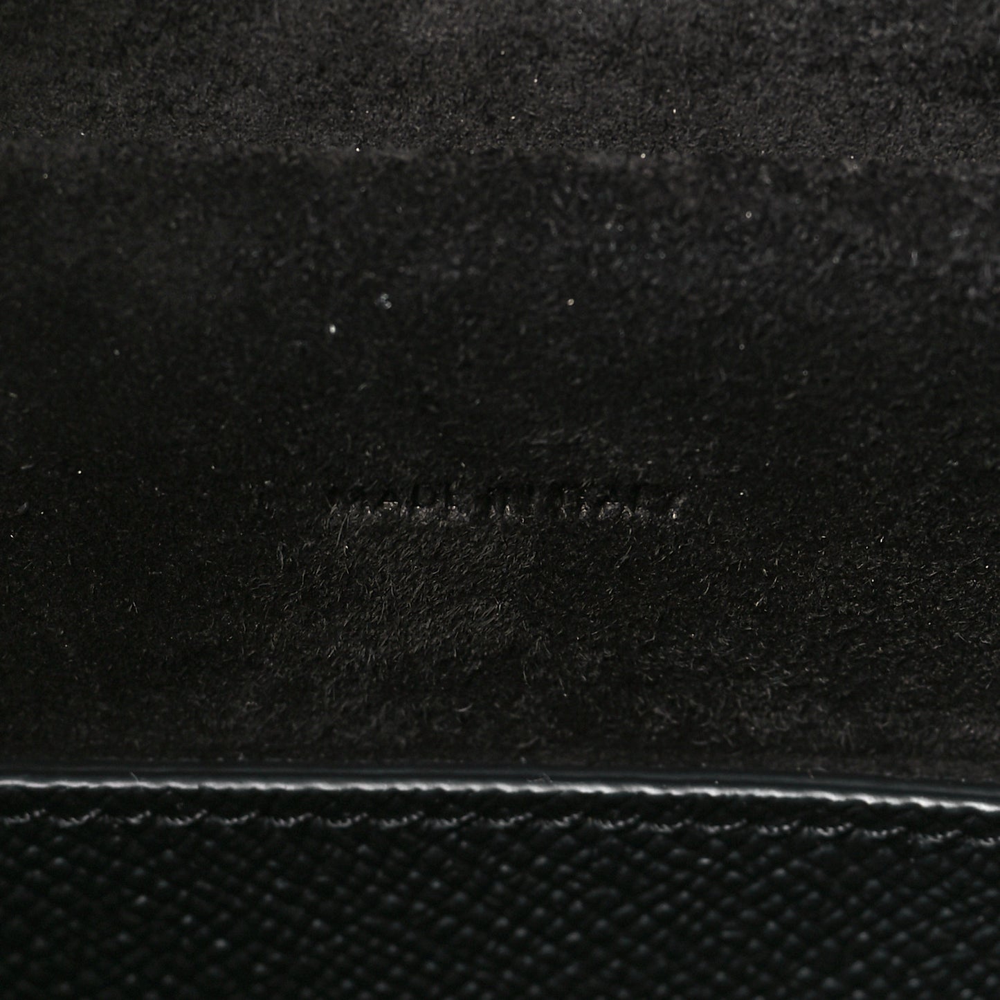 Grained Calfskin Micro Belt Bag Black