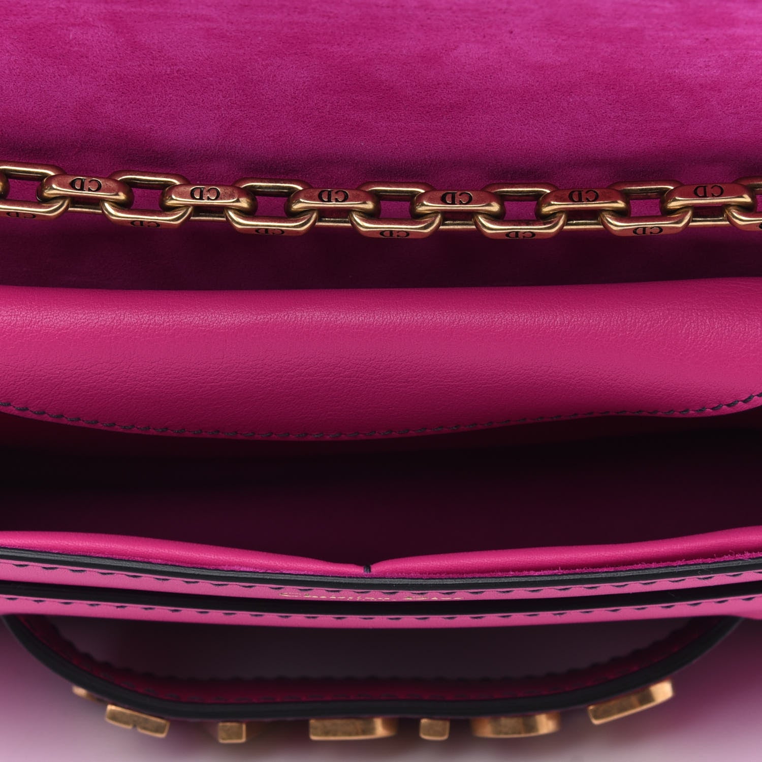 Christian Dior Calfskin J'Adior Chain Flap Bag Fuchsia 5 of 14