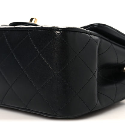 Chanel Lambskin Quilted Mini Square Flap Black 10 of 11