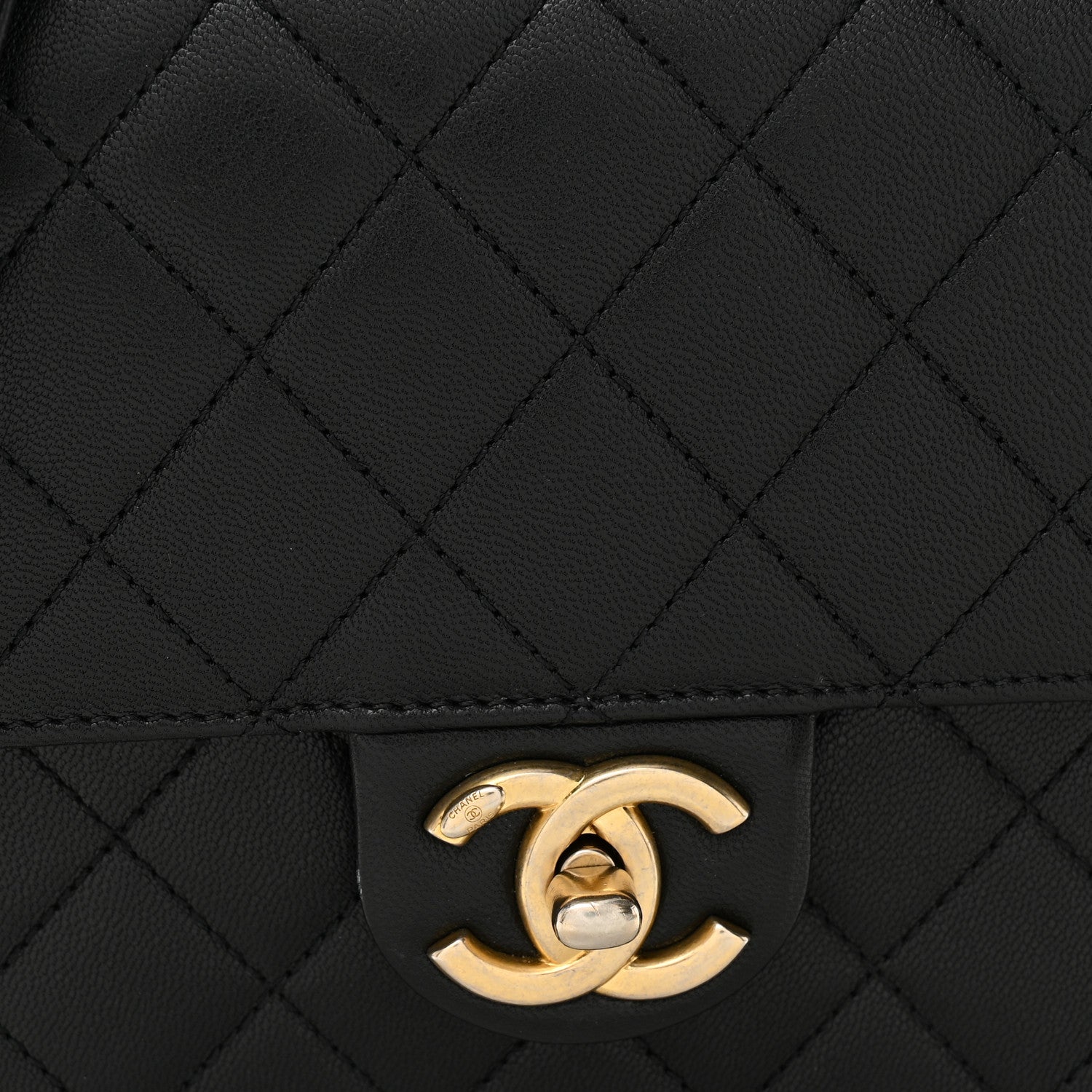 Chanel Goatskin Quilted Chic Pearls Flap Black 8 of 12