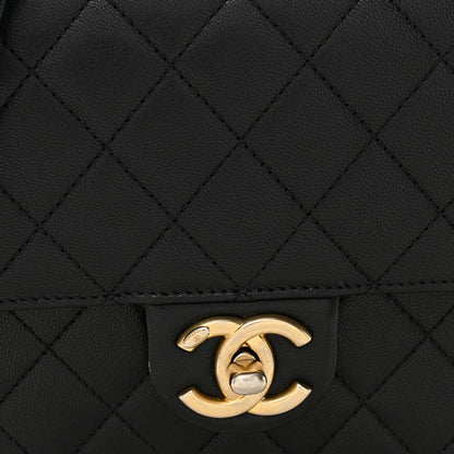 Chanel Goatskin Quilted Chic Pearls Flap Black 8 of 12