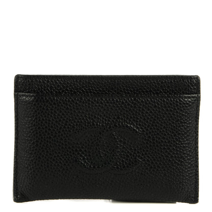Chanel Caviar Timeless CC Card Holder Black 1 of 8