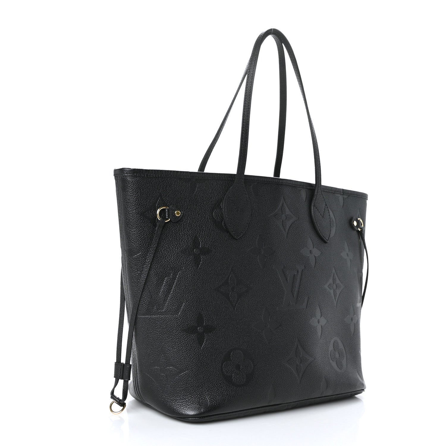 Louis Vuitton Empreinte Monogram Giant Neverfull MM Black 3 of 8
