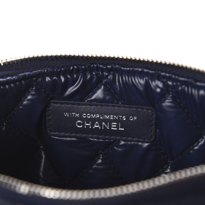 Chanel Caviar Quilted Cosmetic Case Navy 6 of 6