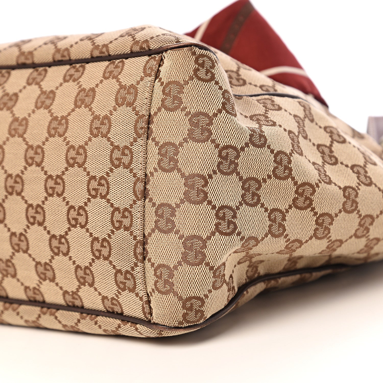 Gucci Monogram Large Positano Tote Brown 11 of 12