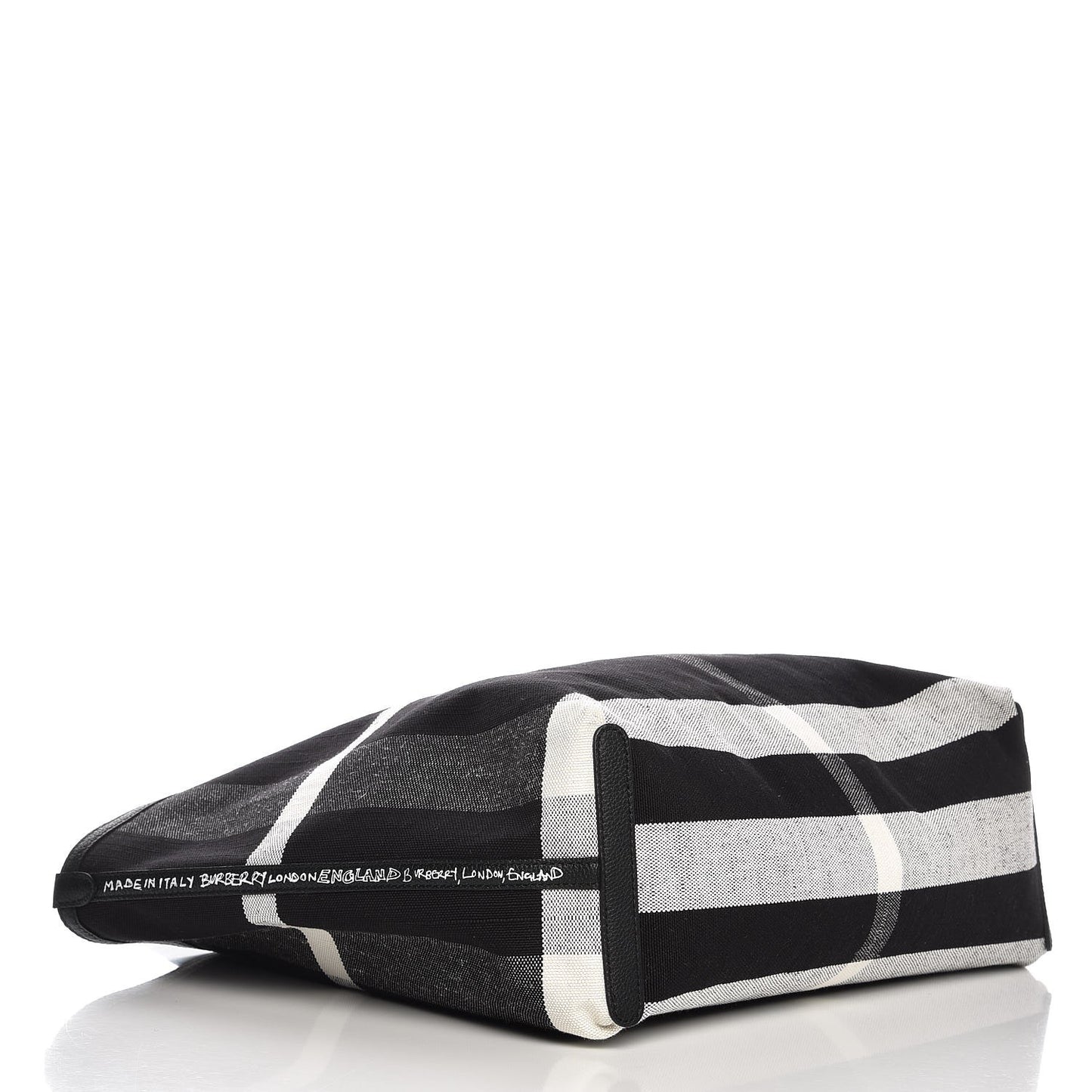 Coated Canvas Medium Reversible Doodle Tote Black