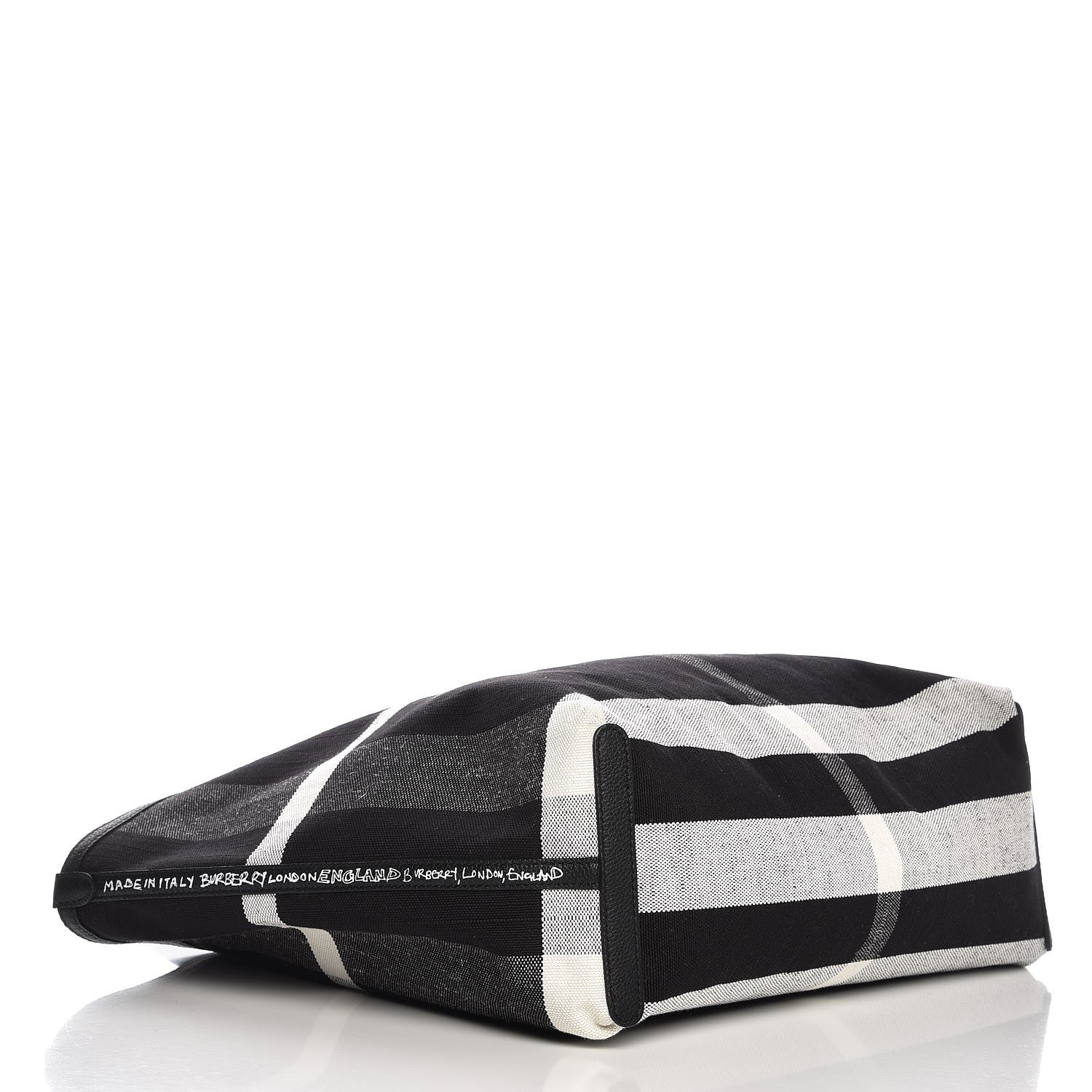 Burberry Coated Canvas Medium Reversible Doodle Tote Black 7 of 12