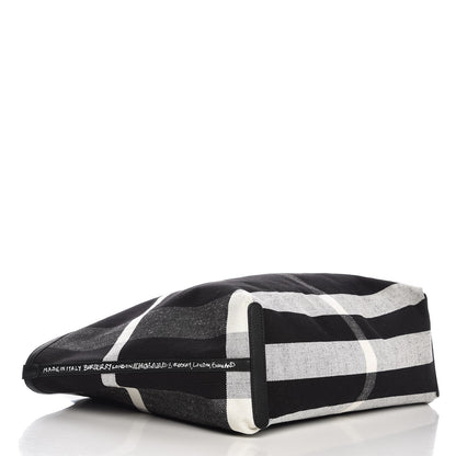 Burberry Coated Canvas Medium Reversible Doodle Tote Black 7 of 12