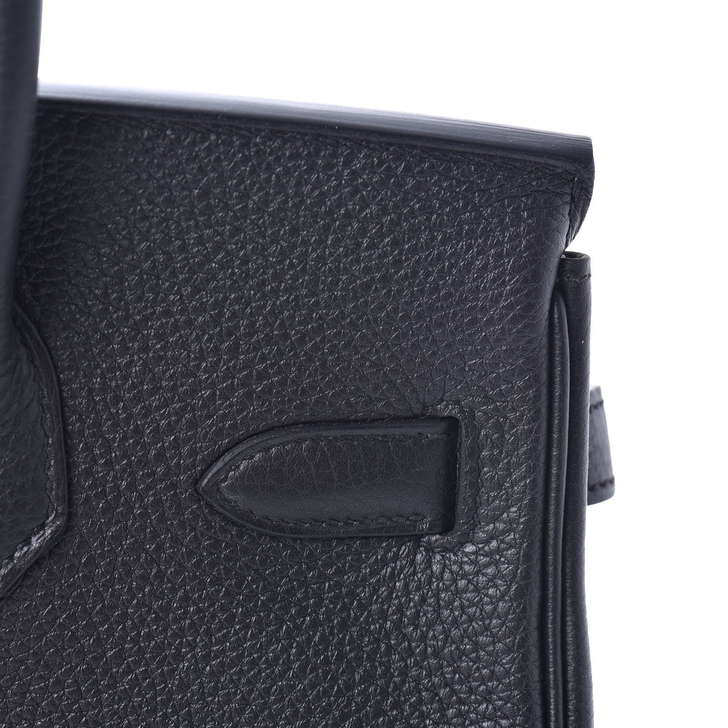 Hermes Togo Horseshoe Birkin 30 Black Etoupe 28 of 33