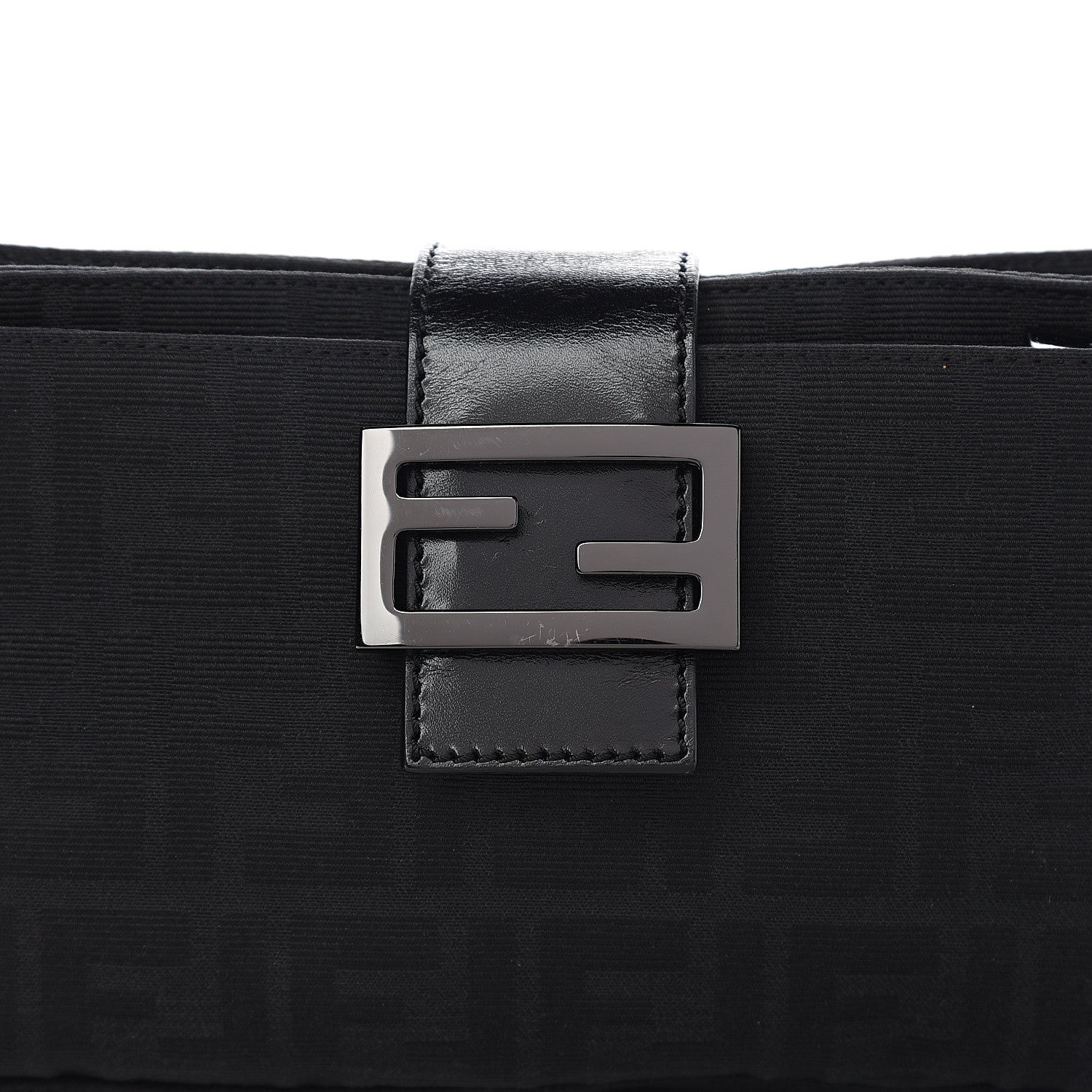 Fendi Nylon Zucca Baguette Black 6 of 8