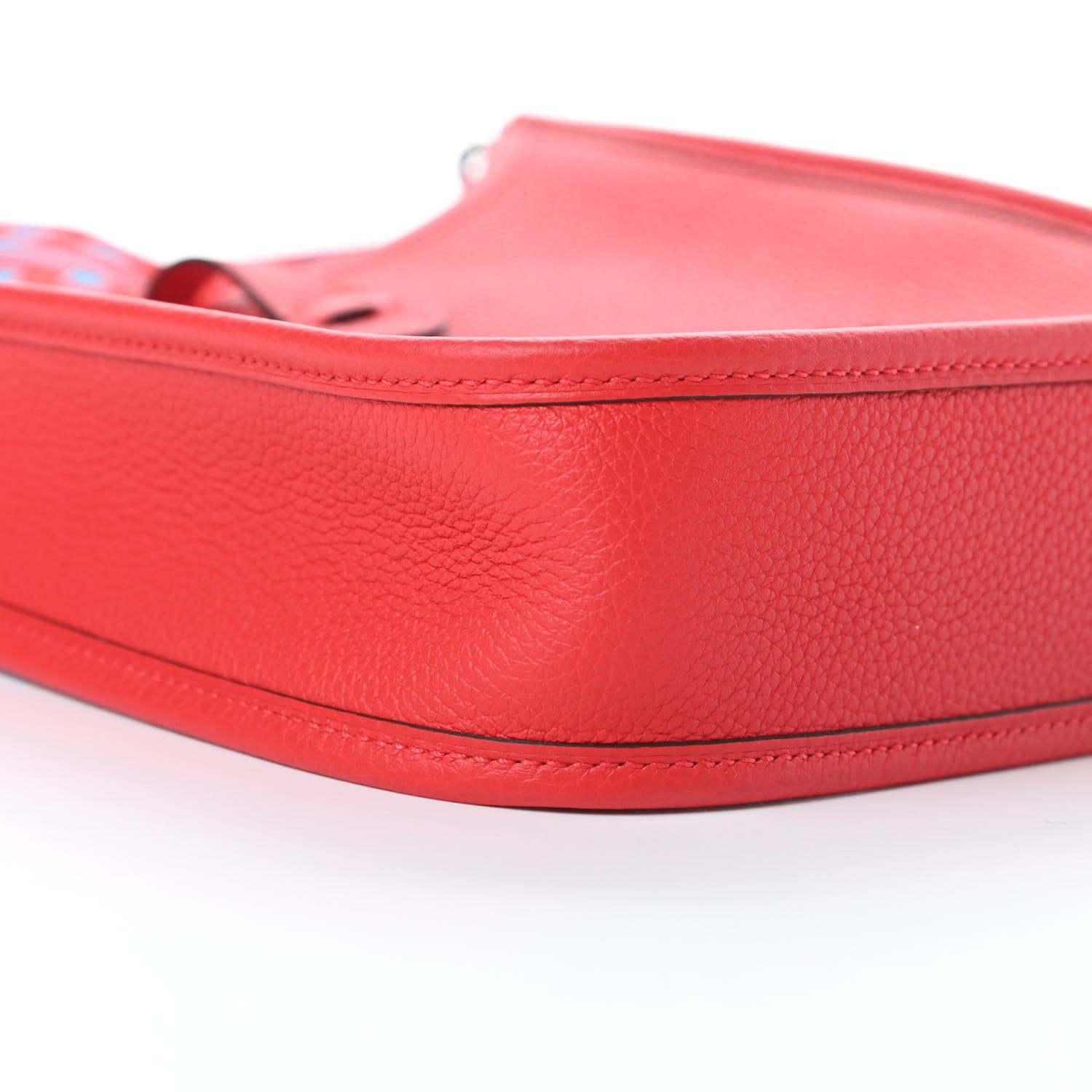 Hermes Taurillon Maurice Evelyne TPM Rouge De Coeur Bleu Du Nord 9 of 11