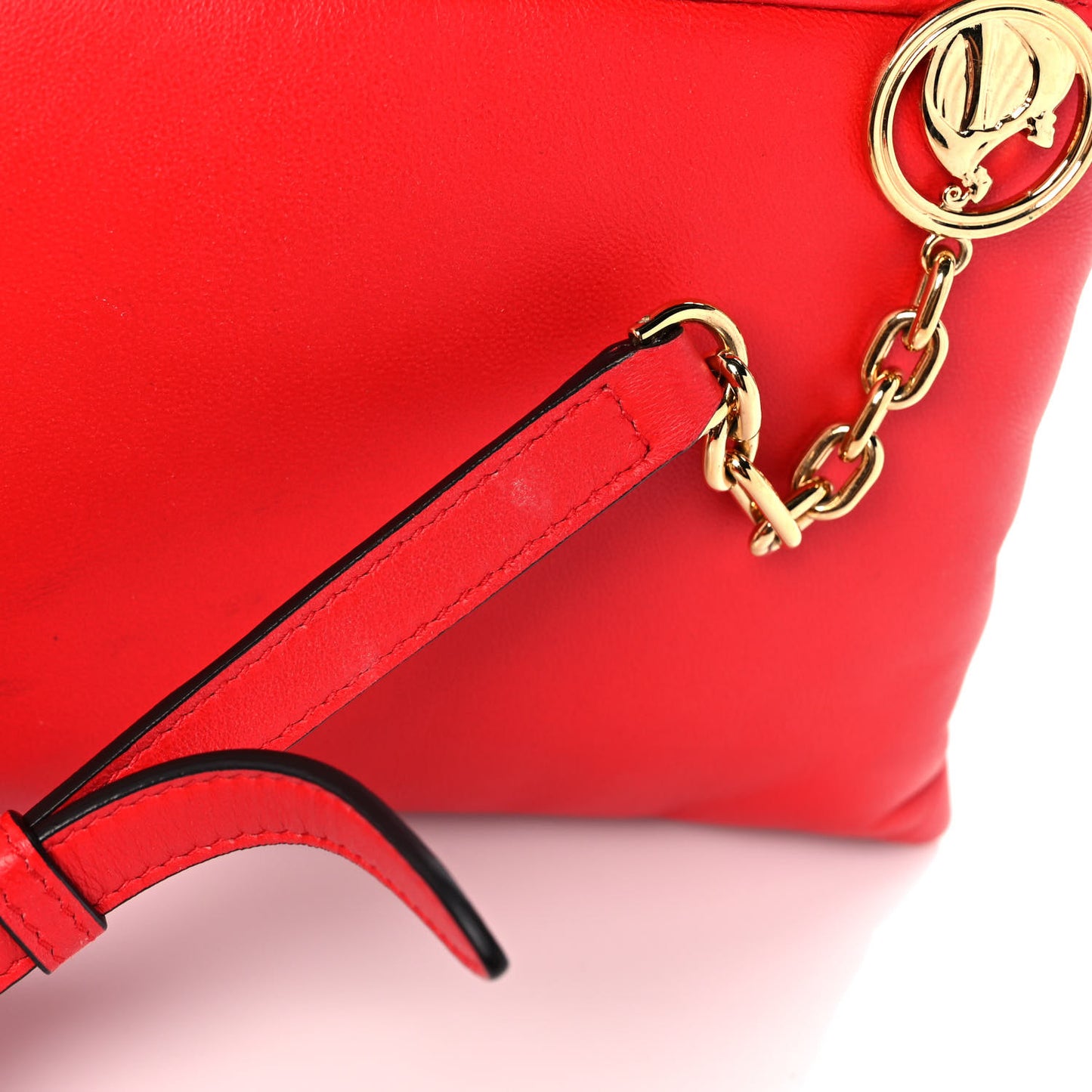 Lambskin Sugar Flap Shoulder Bag Red