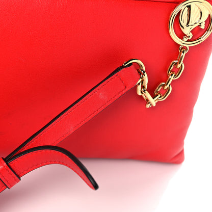 Lanvin Lambskin Sugar Flap Shoulder Bag Red 14 of 16