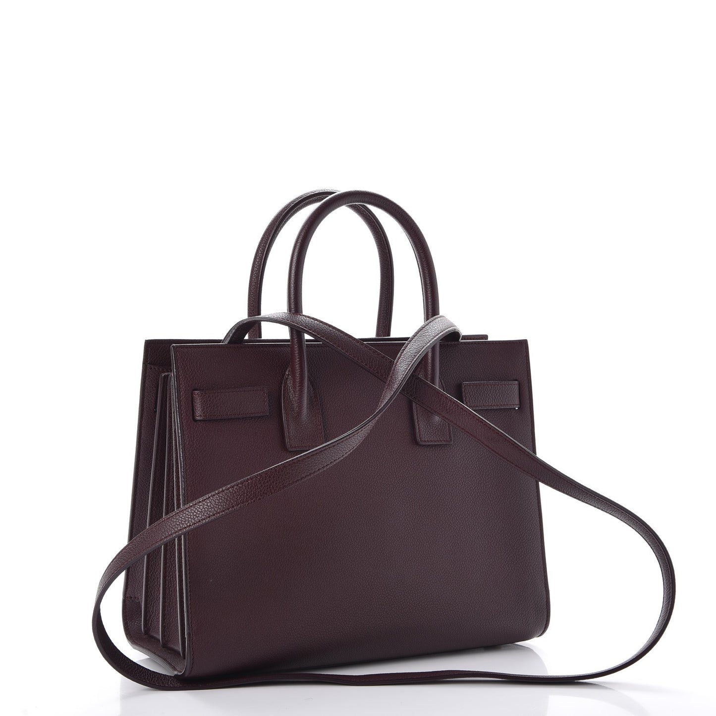 Grained Calfskin Baby Sac De Jour Bordeaux