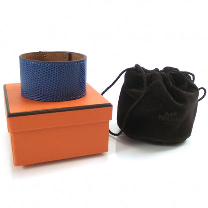 Hermes Lizard Kelly Dog Bracelet Mykonos Bleu 3 of 6