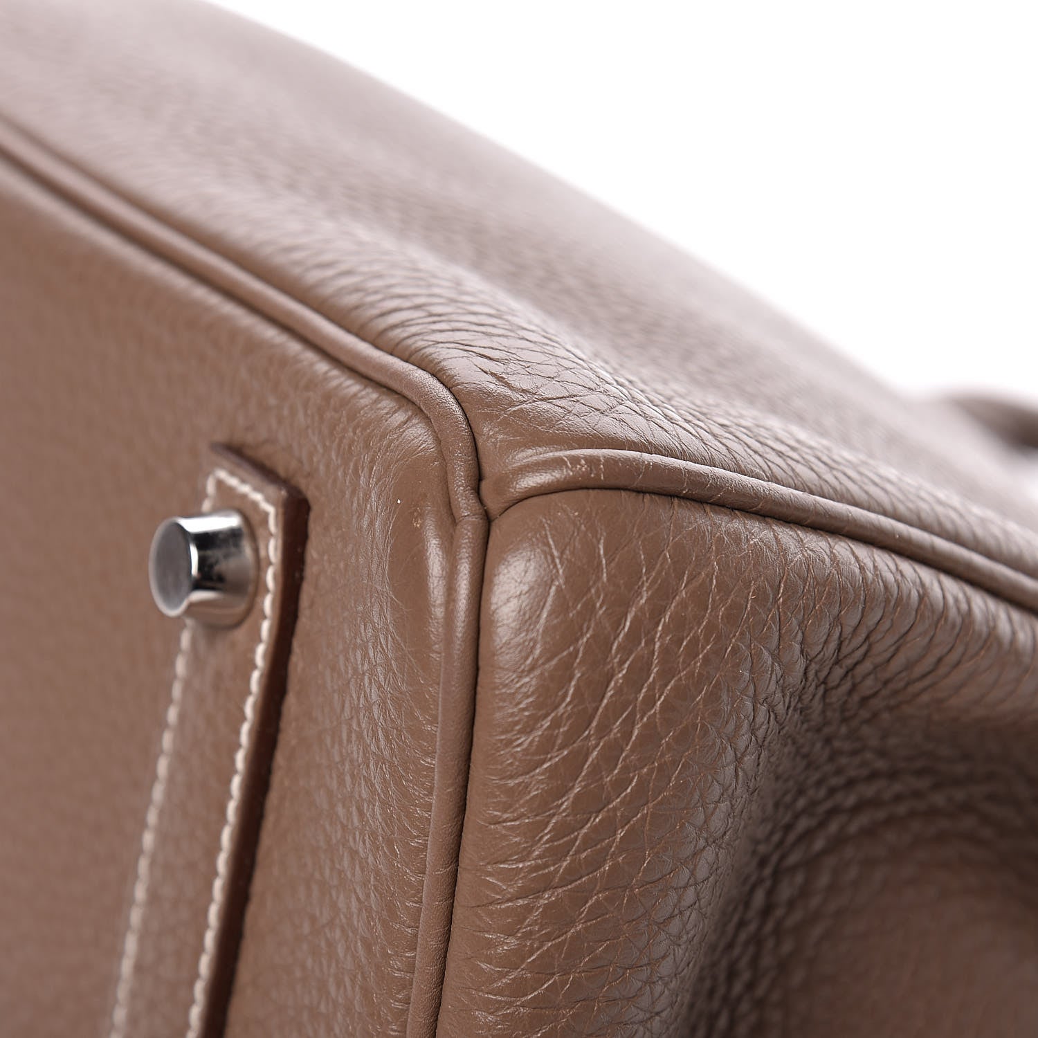 Hermes Taurillon Clemence Birkin 35 Etoupe 12 of 12