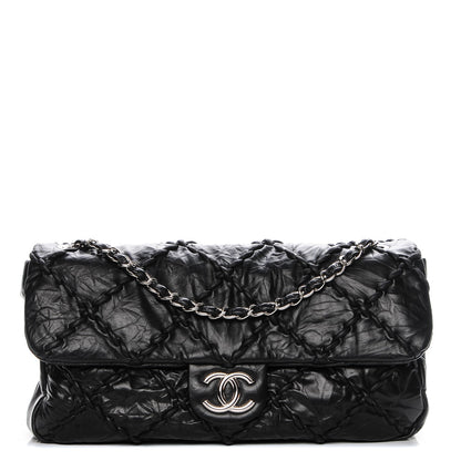 Chanel Calfskin Ultra Stitch Oversize Flap Black 1 of 7
