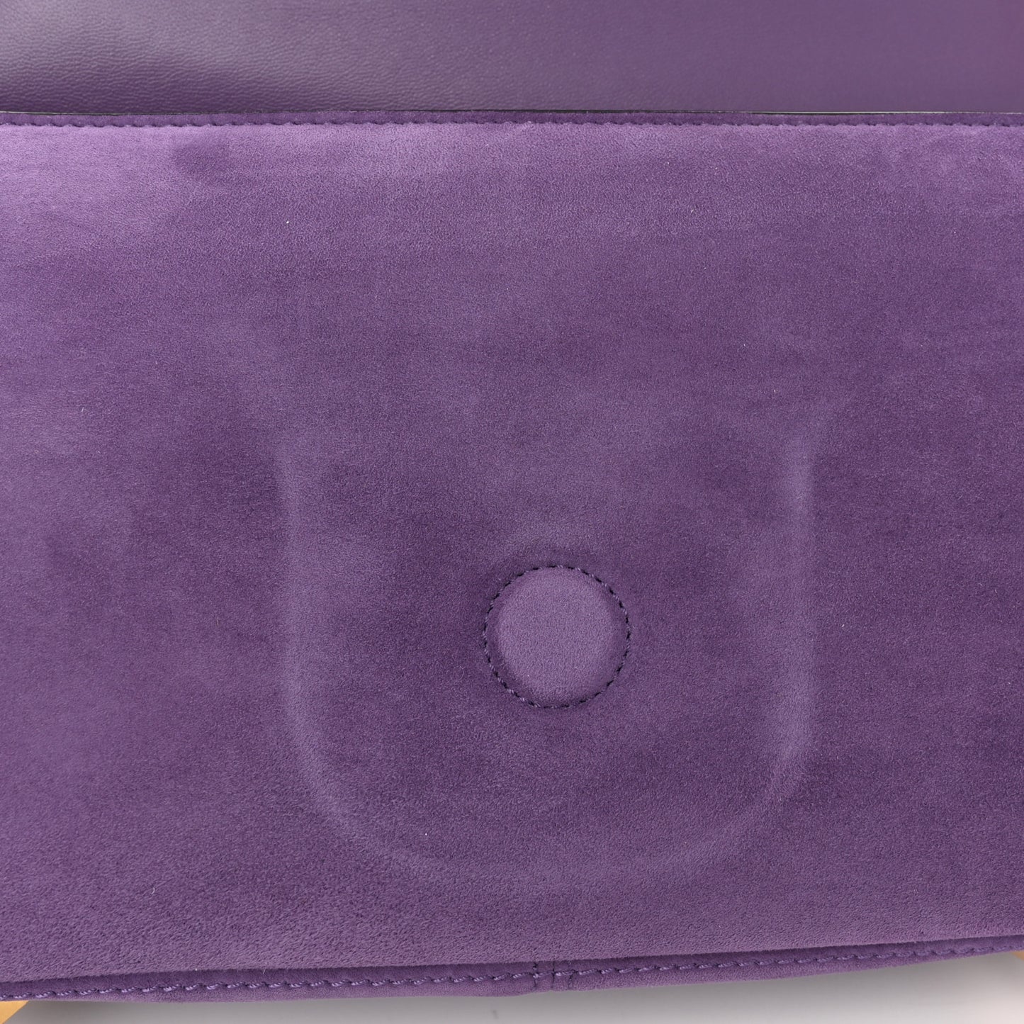 Nappa Suede Stud Sign Shoulder Bag Indian Violet