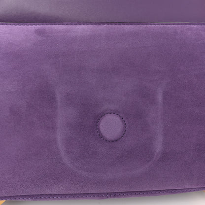 Valentino Garavani Nappa Suede Stud Sign Shoulder Bag Indian Violet 10 of 12