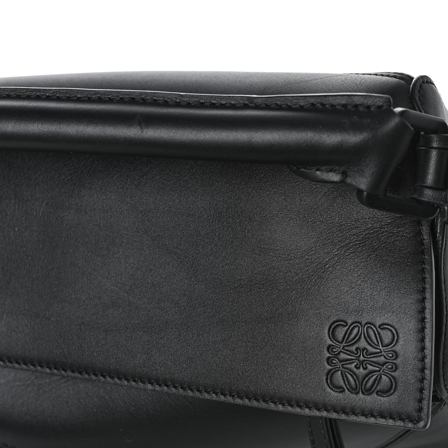 Loewe Satin Calfskin Puzzle Bag Black 8 of 10