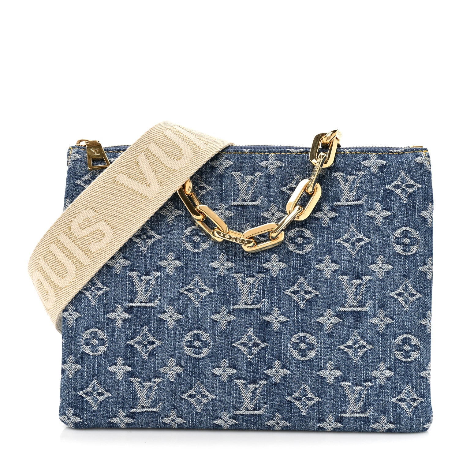 Louis Vuitton Monogram Denim Coussin PM Blue 1 of 21