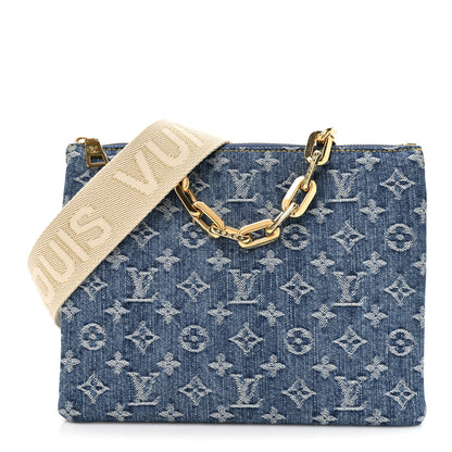 Louis Vuitton Monogram Denim Coussin PM Blue 1 of 21