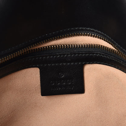 Gucci Calfskin Matelasse Small GG Marmont Shoulder Bag Black 6 of 16