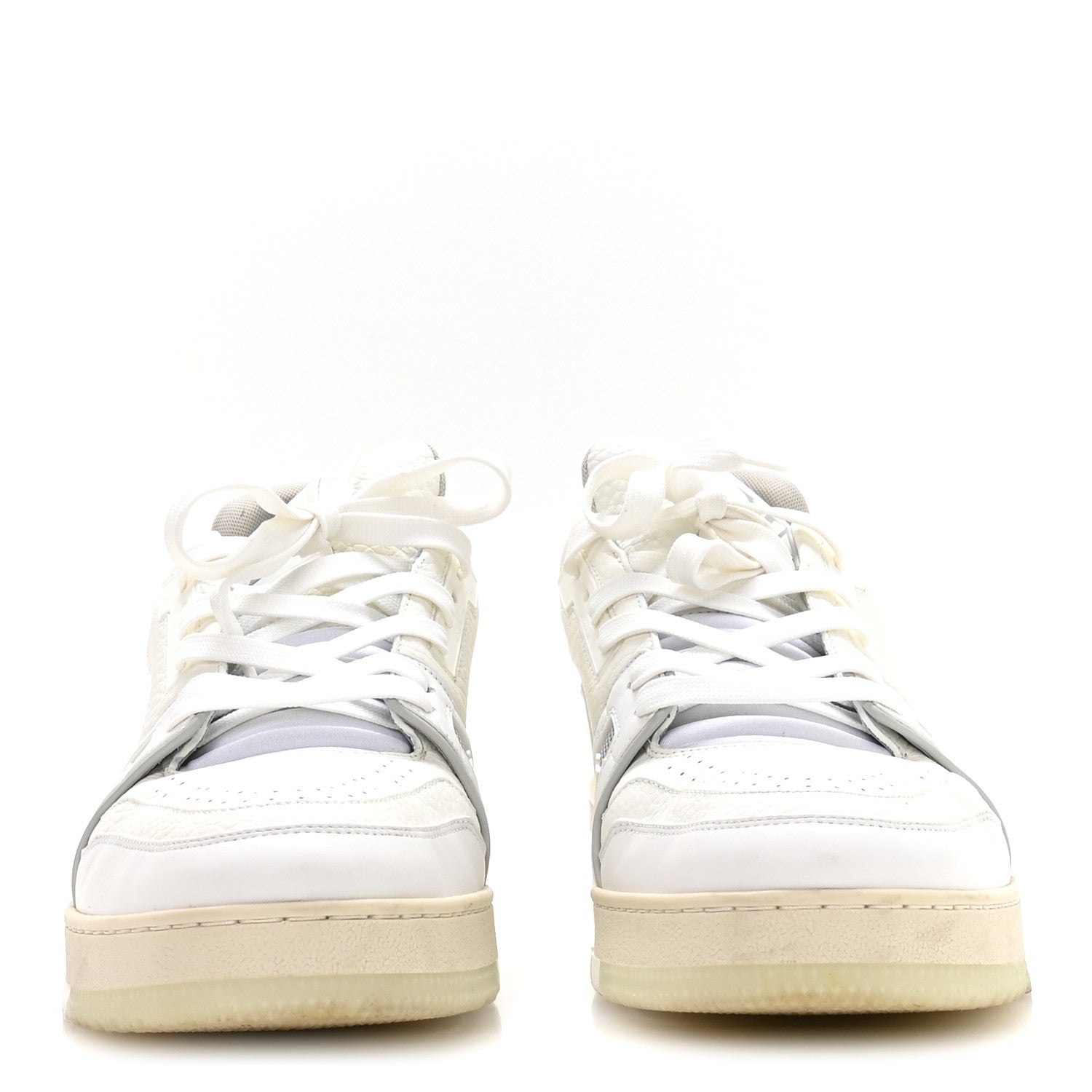 Louis Vuitton Calfskin Mens LV Trainer Sneakers 9 White 3 of 8