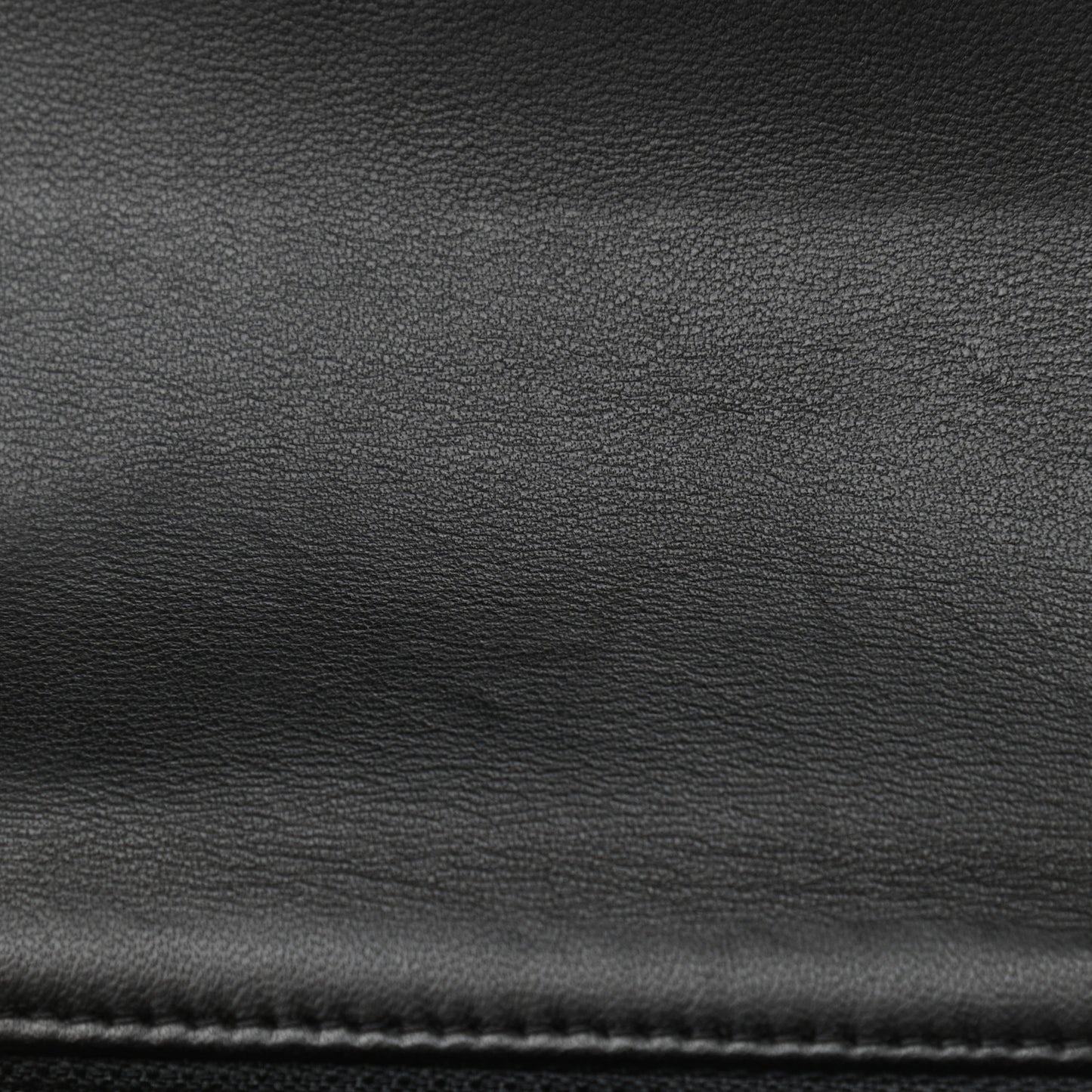 Lambskin Quilted Mini Square Flap Black