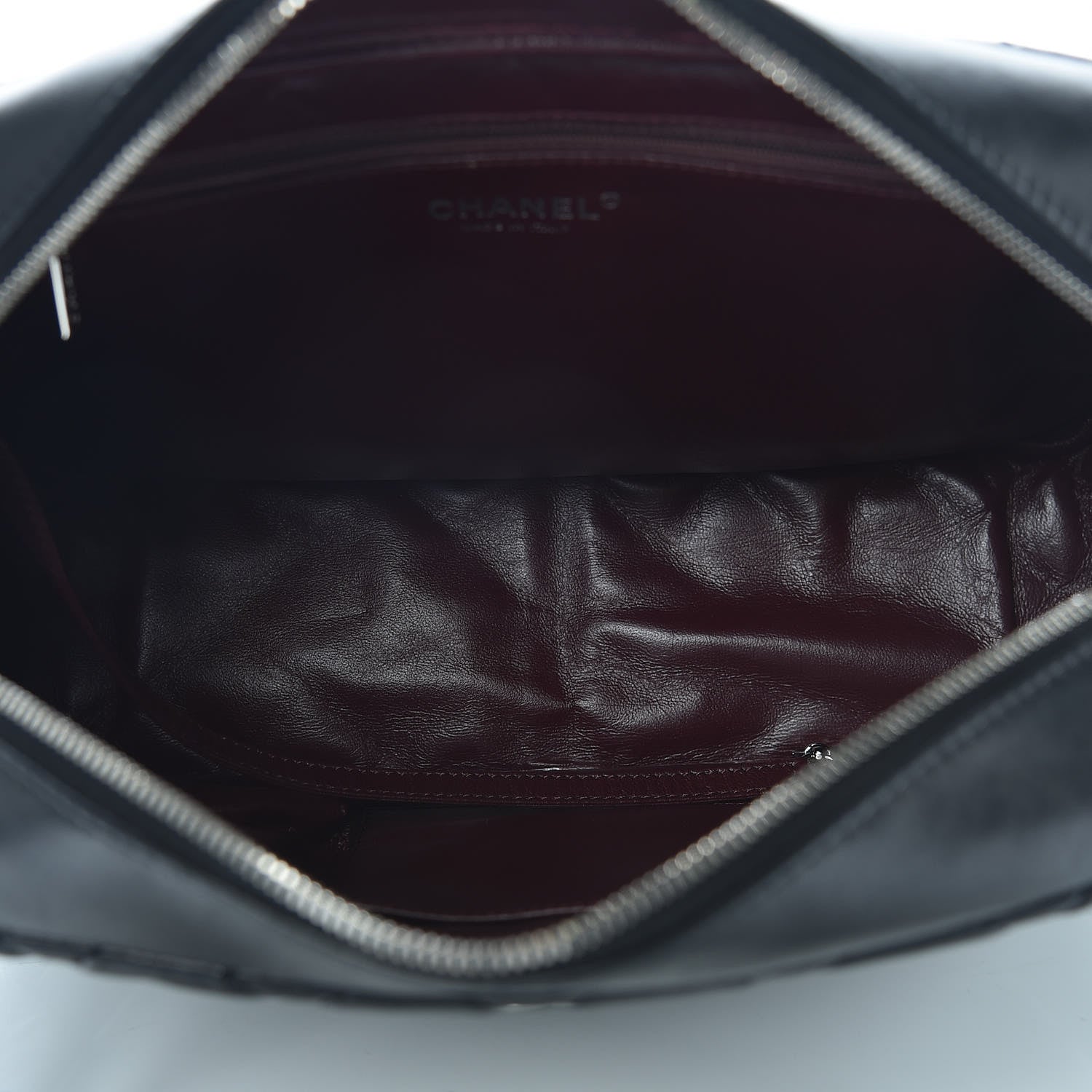 Chanel Lambskin Quilted Large Camera Case Black 7 of 9