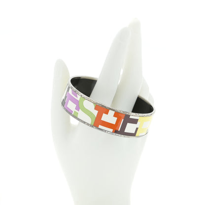 Hermes Enamel Printed Wide Capitales Bracelet 65 2 of 7