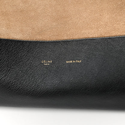 Celine Calfskin Suede All Soft Shoulder Bag Ocean Blue 7 of 16