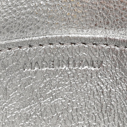 Celine Mirror Calfskin Triomphe Embossed Mini Claude Silver 7 of 11