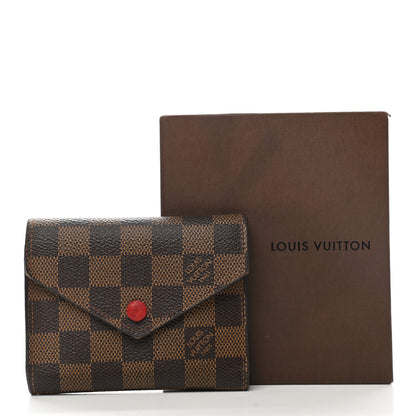 Louis Vuitton Damier Ebene Victorine Wallet Cherry 7 of 7