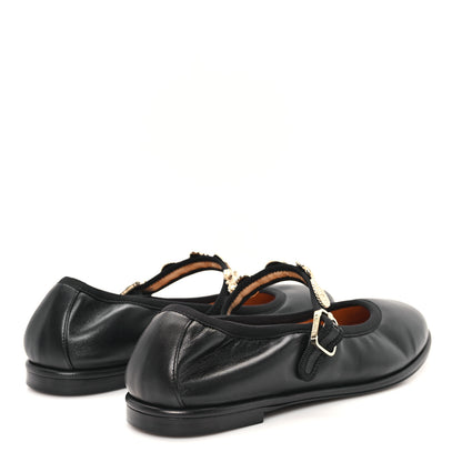 Chanel Lambskin Charm Mary Jane Flats 39 Black 5 of 11