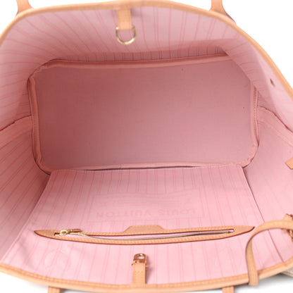 Louis Vuitton Damier Azur Neo Neverfull MM Rose Ballerine 6 of 11