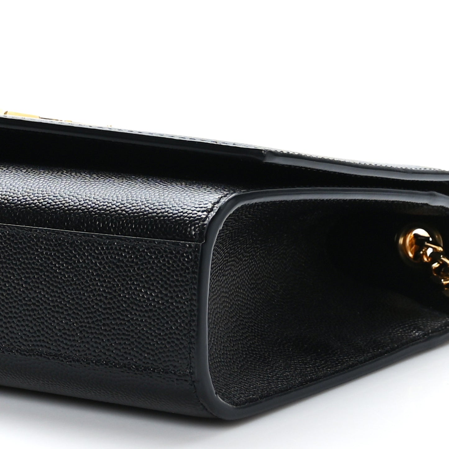 Grain De Poudre Medium Classic Monogram Kate Satchel Black