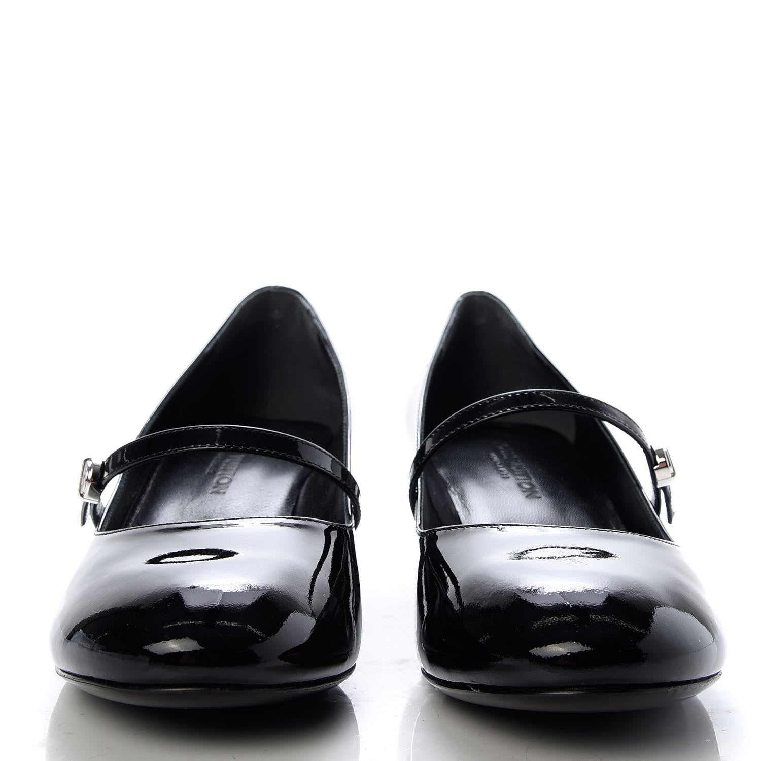 Louis Vuitton Patent Uniformes Silhouette Pumps 37.5 Black 2 of 10