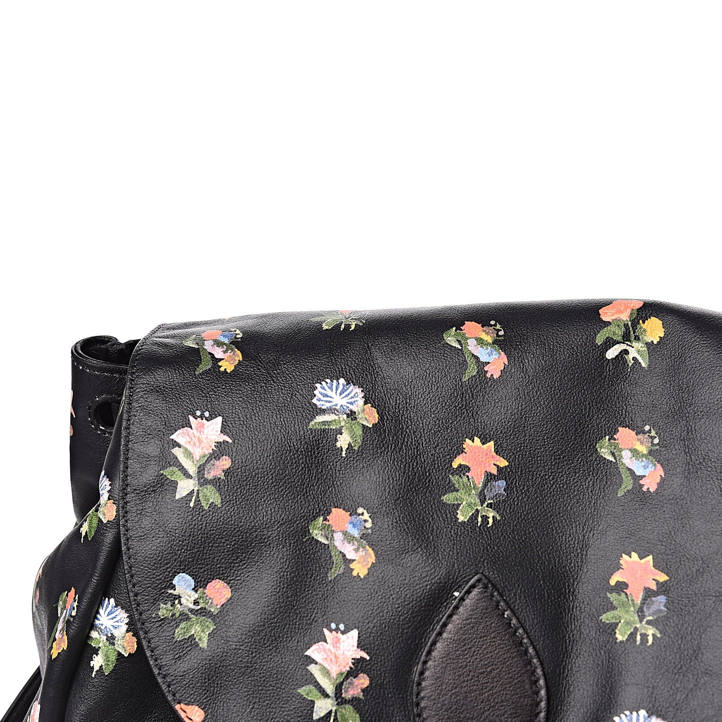 Calfskin Prairie Flower Printed Festival Backpack Multicolor