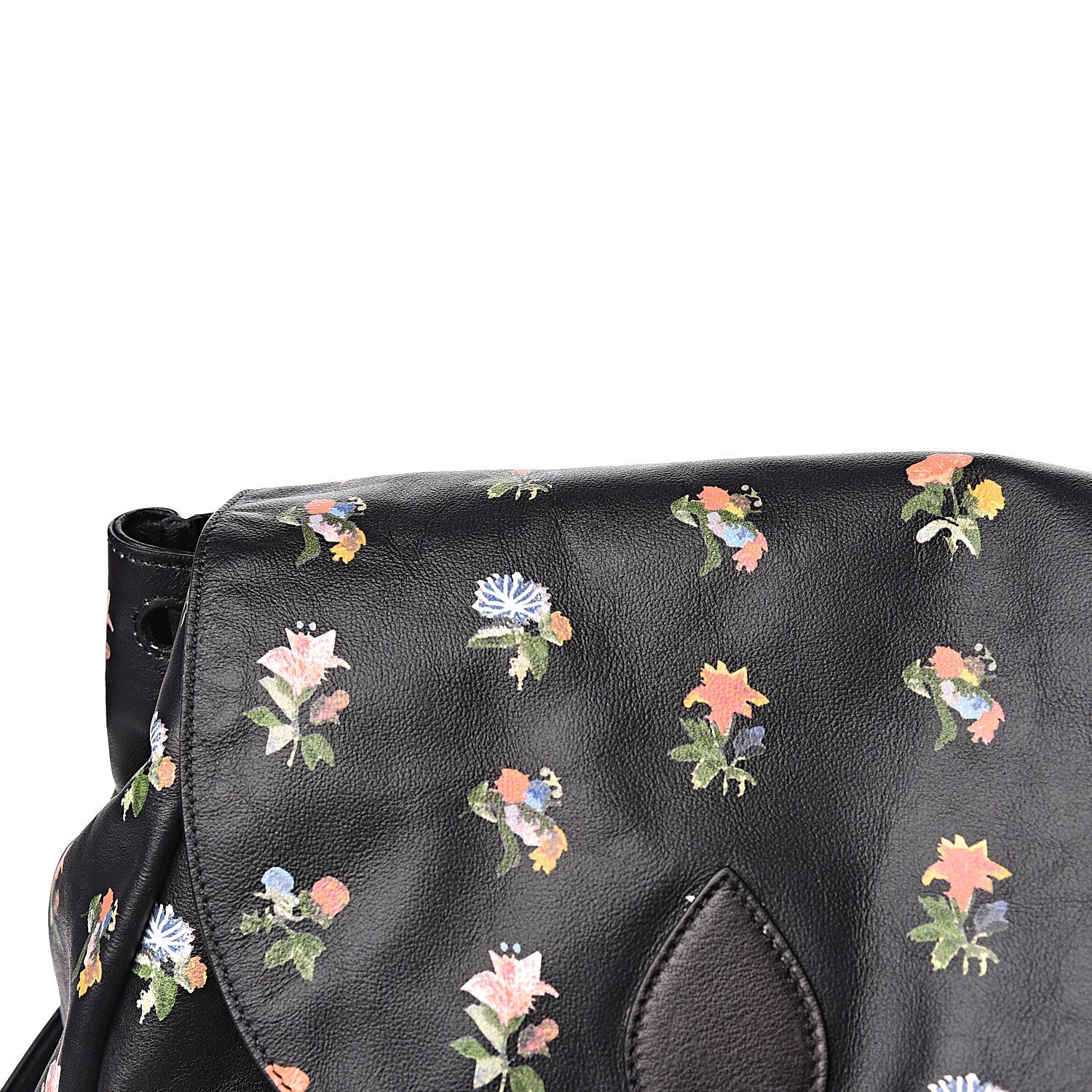 Saint Laurent Calfskin Prairie Flower Printed Festival Backpack Multicolor 11 of 12