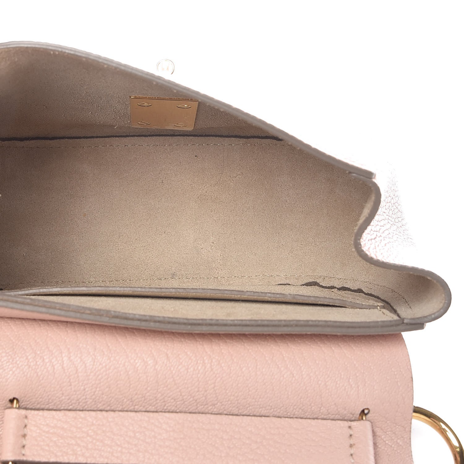 Chloe Grained Lambskin Mini Drew Shoulder Bag Cement Pink 5 of 9