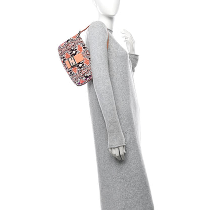 Fendi Beaded Lizard Baguette Pink 2 of 9