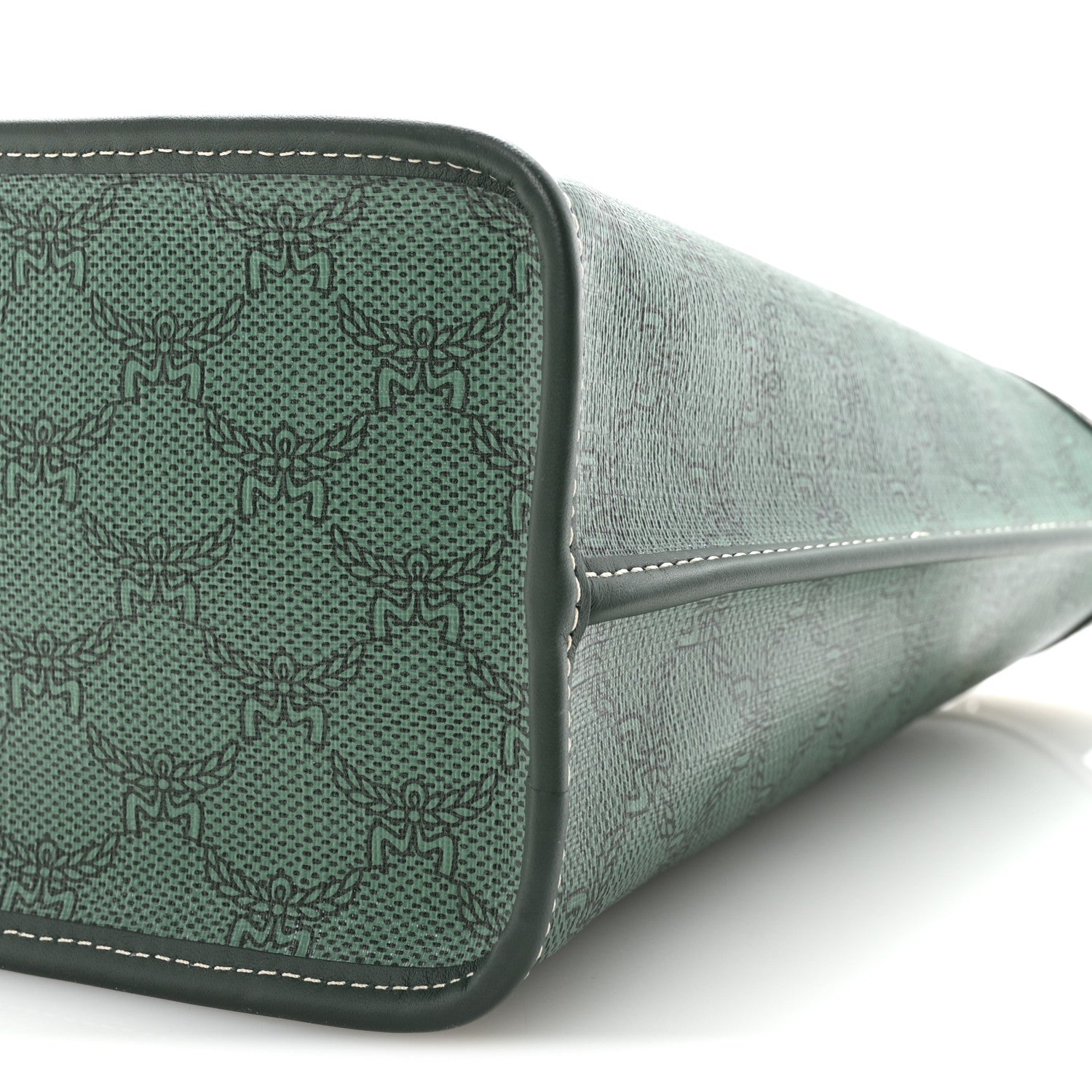 MCM Lauretos Nappa MIni Himmel Shopper Tote Forest Green 8 of 8