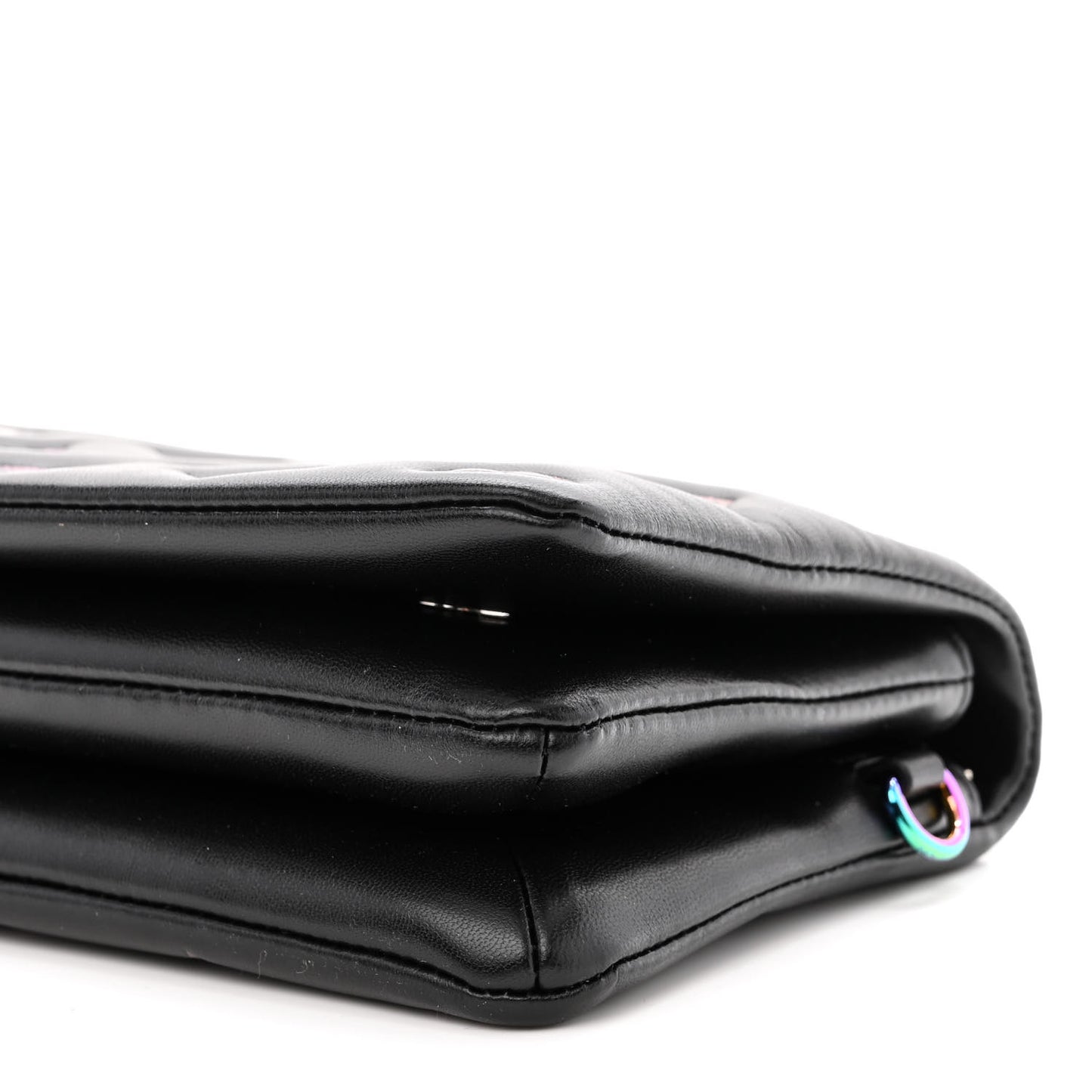 Lambskin Embossed Monogram Scarabeo Pochette Coussin Black